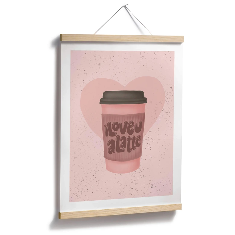 Póster Café - Eleonora - Love you a Latte 