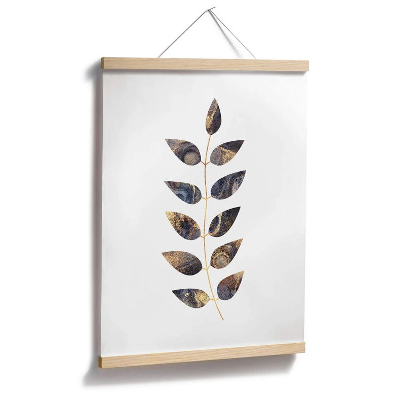 Poster Fredriksson - Feuilles marbrées 