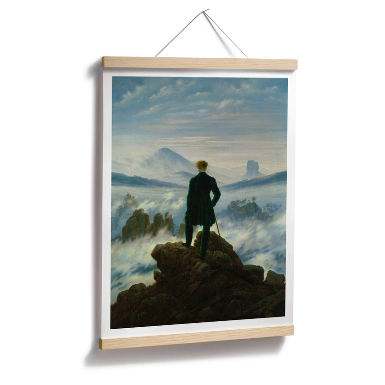 Poster Friedrich - Der Wanderer über dem Nebelmeer - aus der LandIDEE Wohnen & Deko Kollektion 