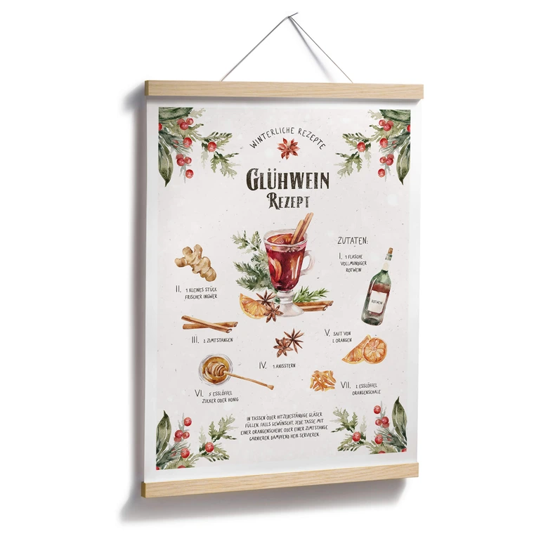 Poster Glühwein Rezept 
