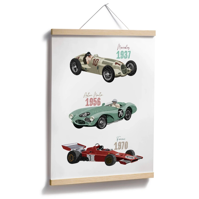 Poster Goed Blauw - Oldtimers 