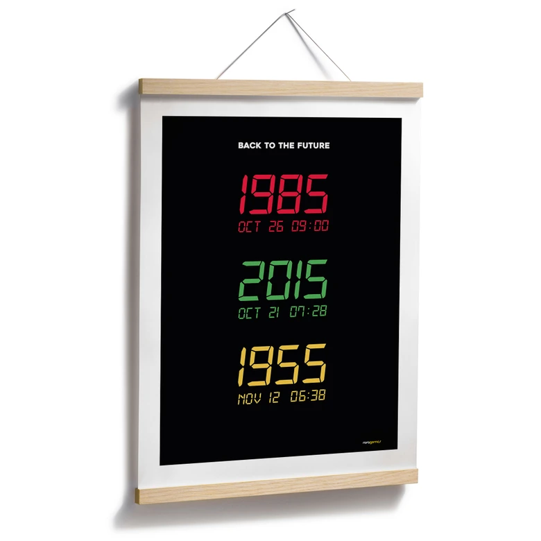 Filmaffisch inspirerad av filmen "Tillbaka till framtiden - Time Machine" - Gomes 