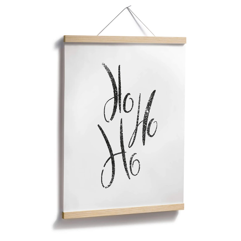 Plakat Ho Ho Ho Handlettering 