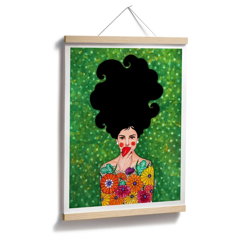 Poster Hülya - Der rote Apfel 