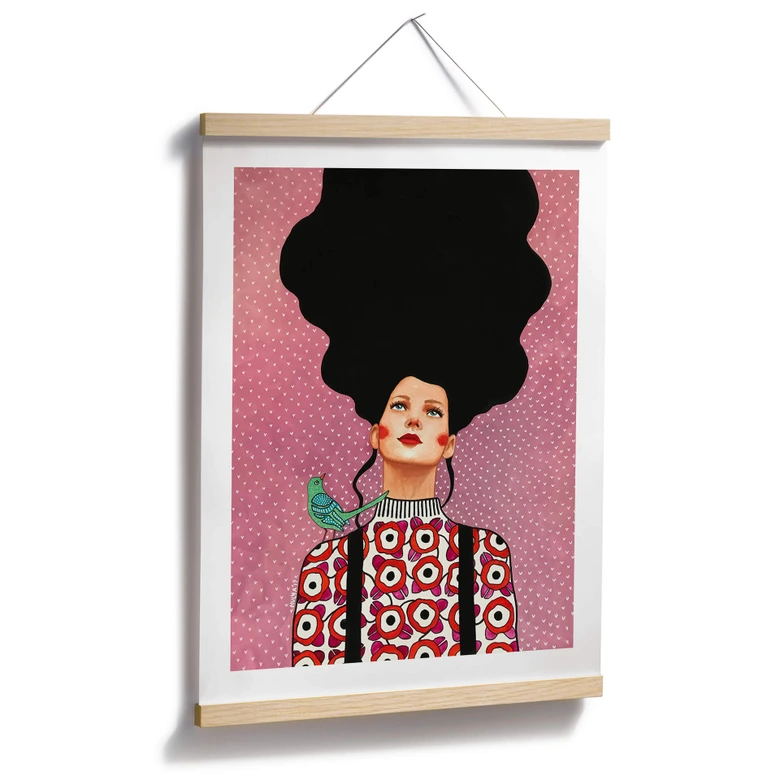 Poster kvinna med tandställning - Hülya 