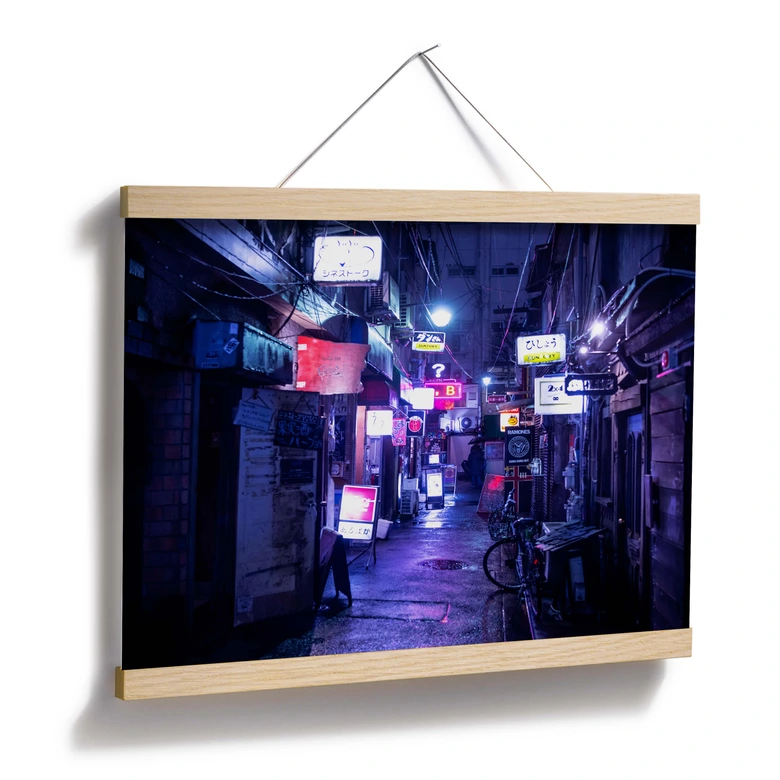 Poster Hugonnard - Nachtleben in Japan 
