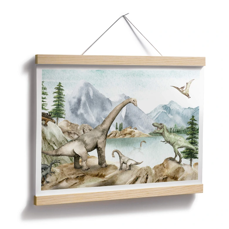 Poster Kikki Belle - Dino World 