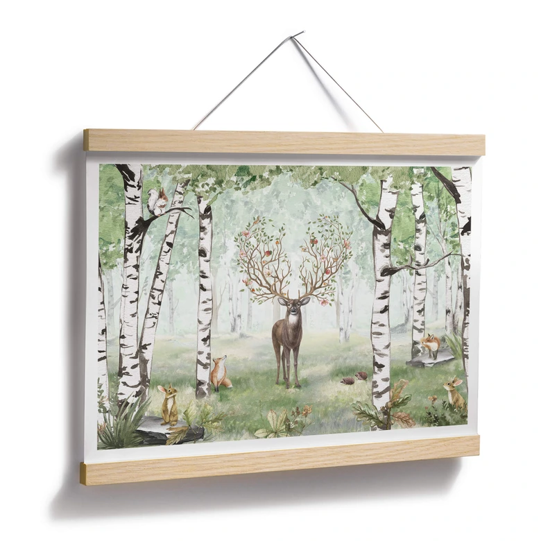 Plakat Kikki Belle - Jeleń latem 