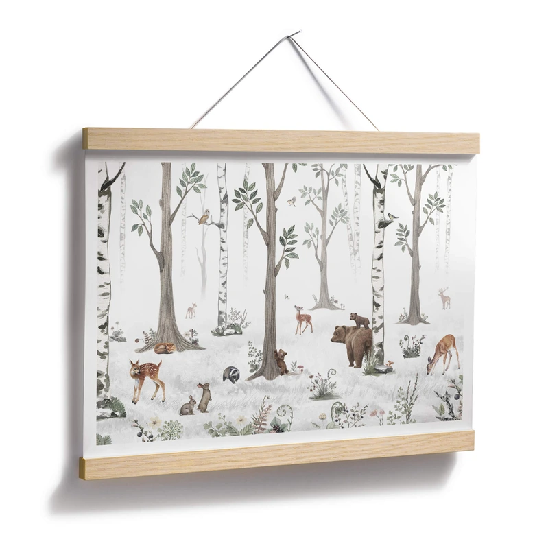 Kinderzimmer Poster Kikki Belle - Schönheit des Waldes 