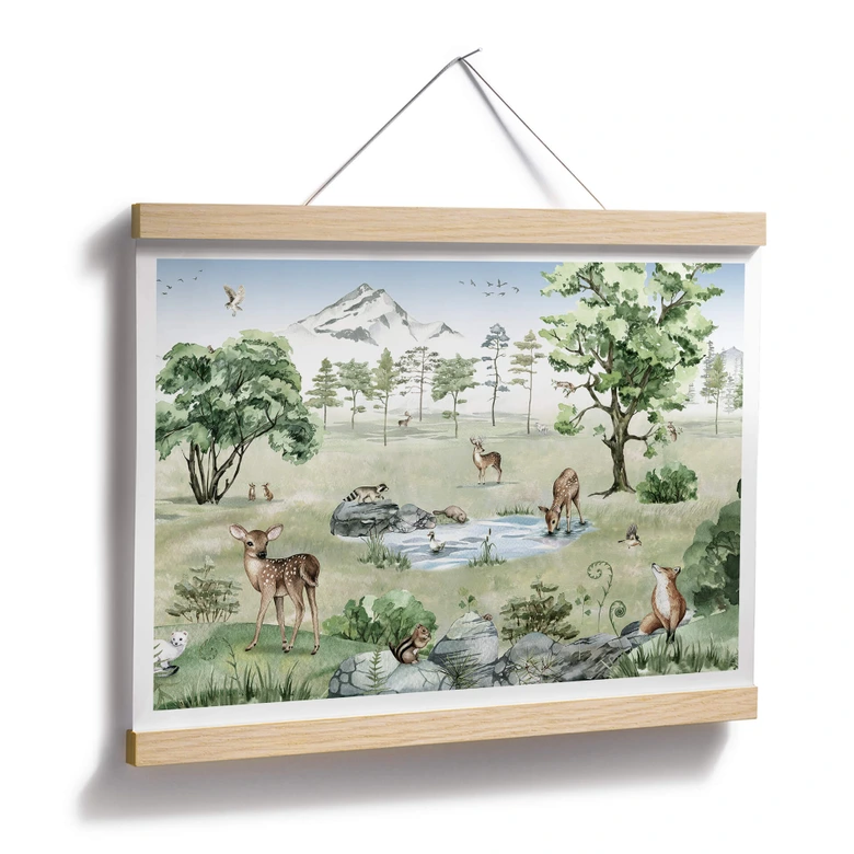 Poster Kikki Belle - Wald der Rehe 