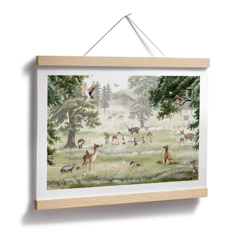 Barnposter Kikki Belle - Skogsglädje 