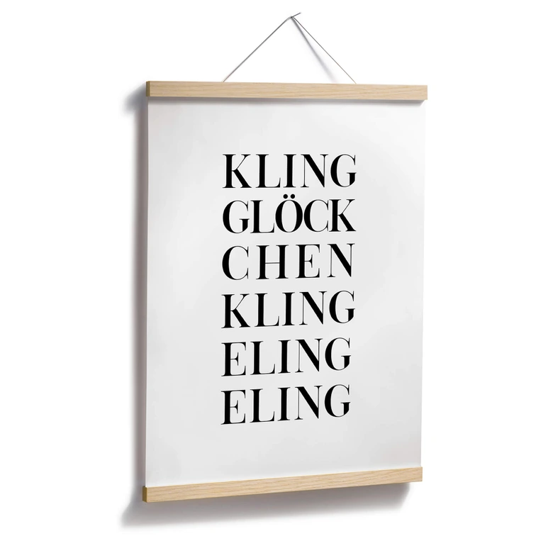 Poster Kling Glöckchen 