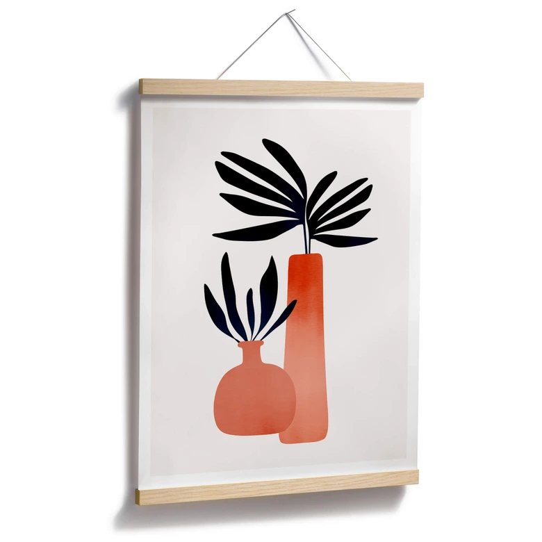 Poster Kubistika - Märchenpflanzen 