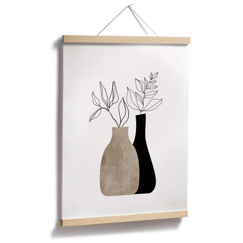 Poster Kubistika - Minimalistic Plants 