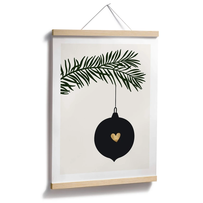 Poster Kubistika - Boule de Noel 