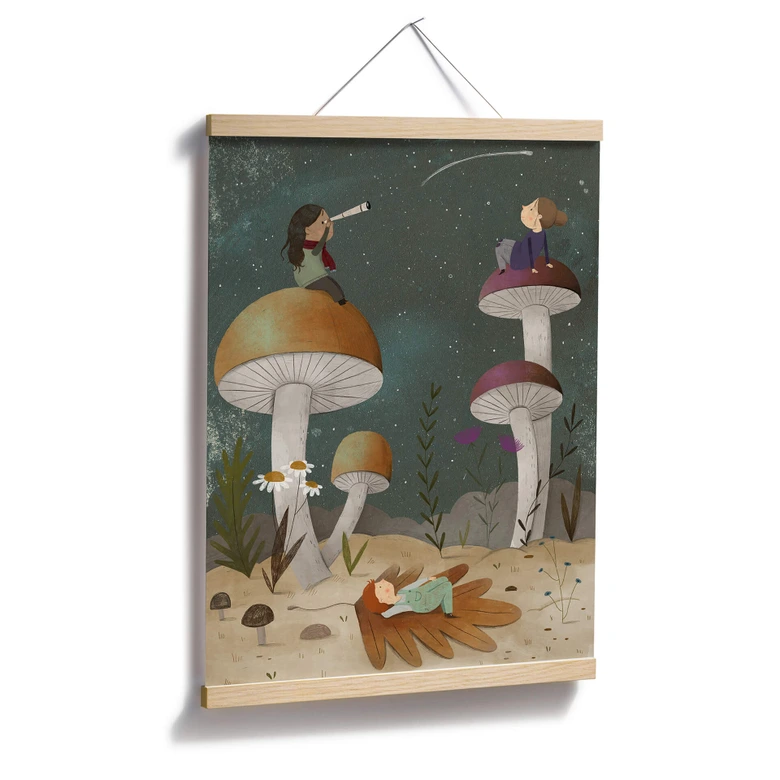 Poster Loske - Etoiles dans le ciel 
