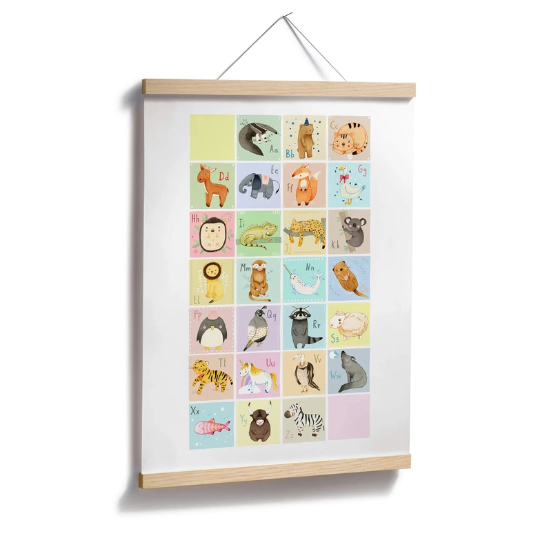 Poster Loske - Tierisches Alphabet - Englisch 