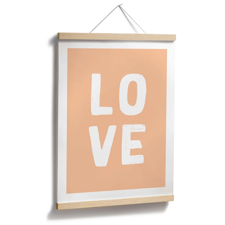 Poster Love Buchstaben Peach 