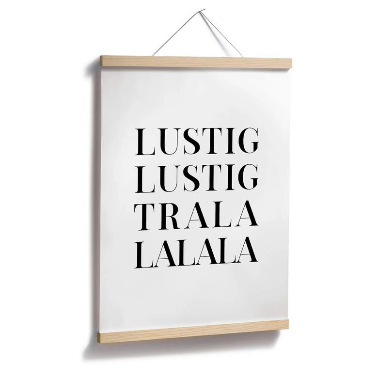 Poster Lustig Lustig tralalalala 