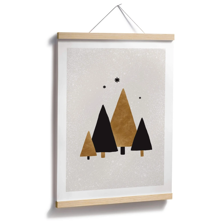 Poster Orara Studio - Kerstboom met Sterren 
