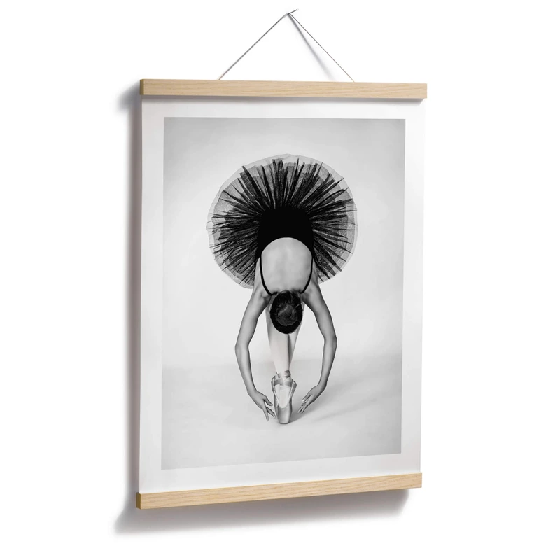Poster Pentony MA - Ballerina Schwarz-Weiß 