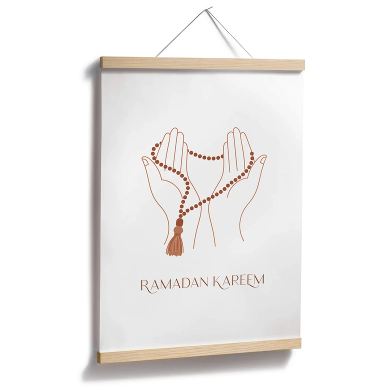 Poster Ramadan Kareem Handen 
