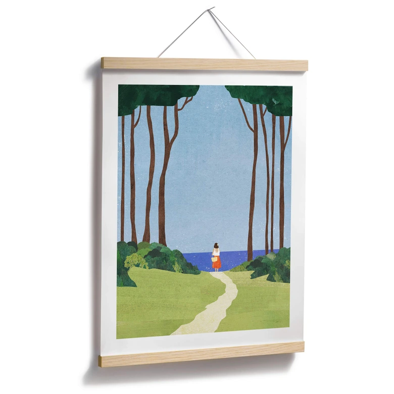 Poster Promenad med havsutsikt - Rivers 