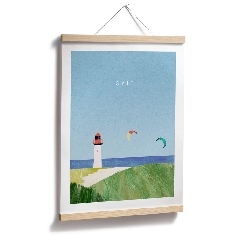 Poster Rivers - Sylt med fyr 