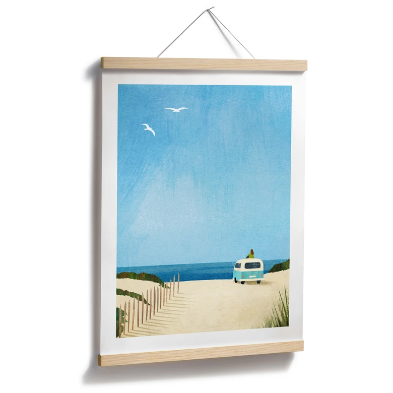 Poster Life in a Van - Vacances à la mer - Rivers 