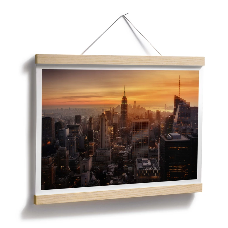 Poster Ruiz Dueso - New York au coucher du soleil 