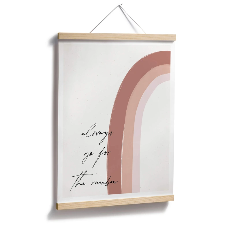 Póster uplusmestudio - Apuesta siempre por el arco iris 