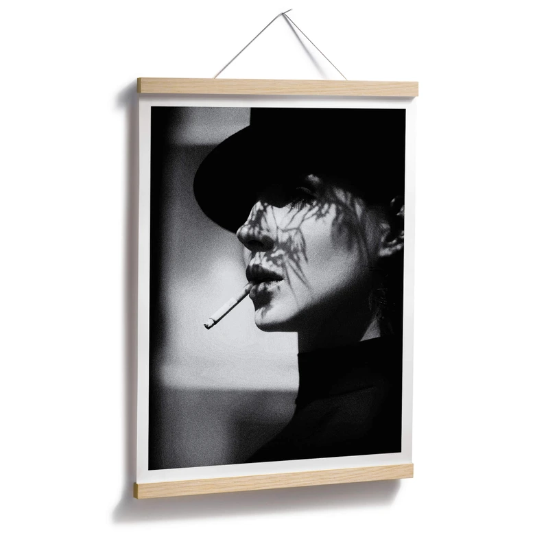 Poster Schaller - Dame in schwarz 