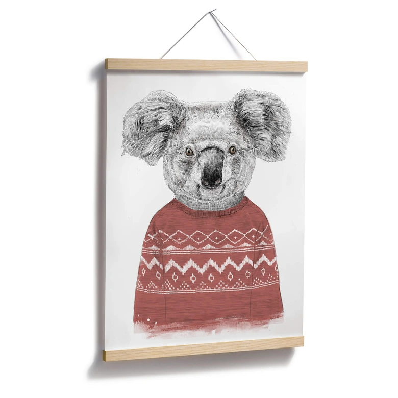 Poster Solti - Koala im Winter 