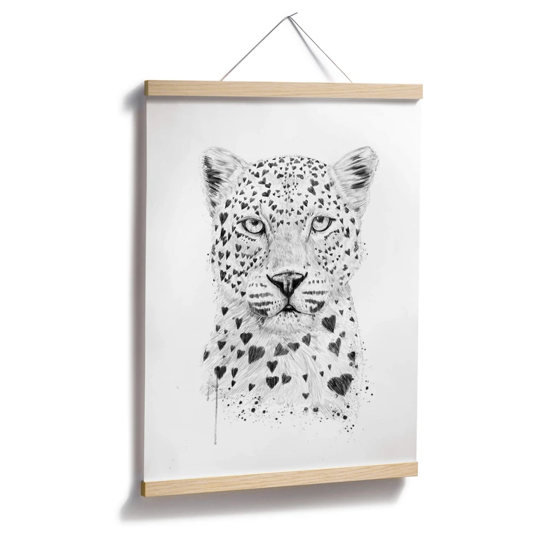 Poster Solti - Liebevoller Leopard 