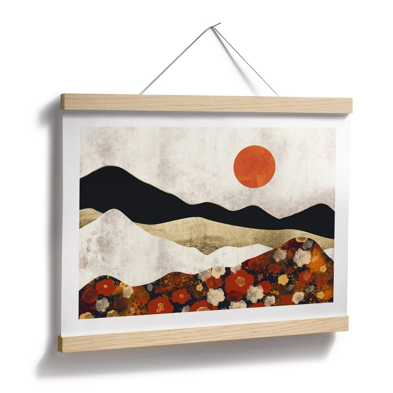 Poster Herbstliche Berglandschaft - SpaceFrog Designs 