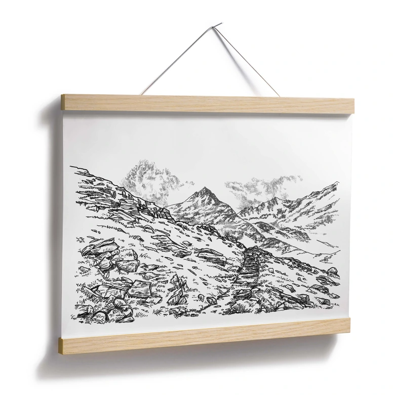 Poster Sparshott - Le paysage montagneux 