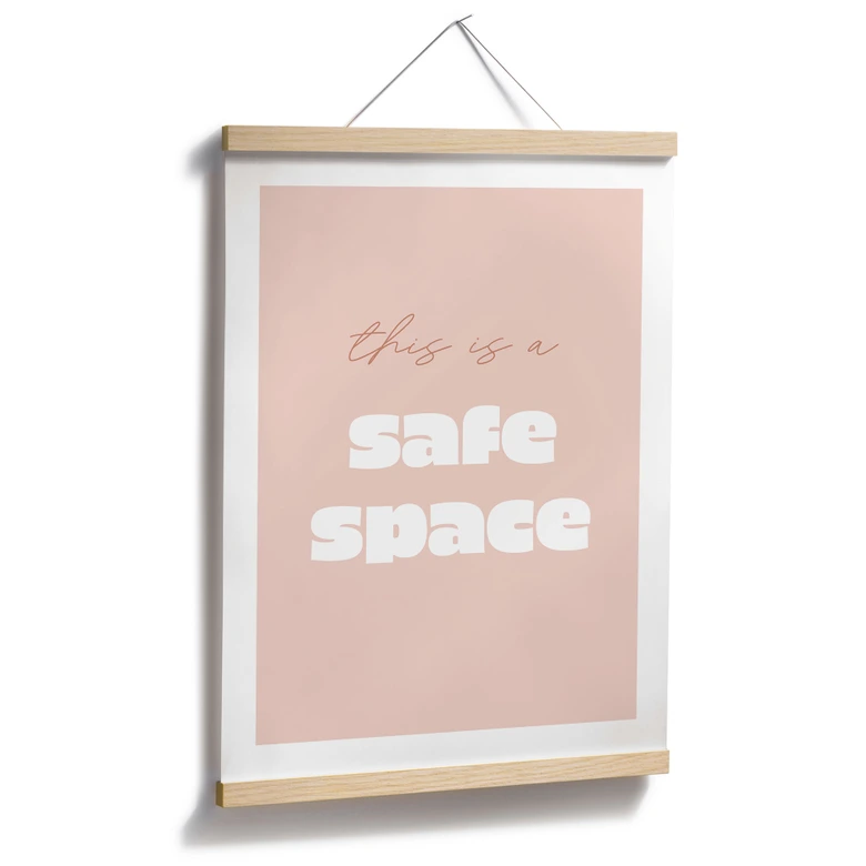 Póster Este es un espacio seguro 