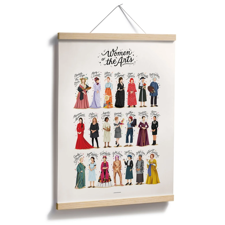 Póster Mujeres famosas en el arte - Tohmé 
