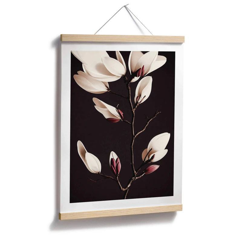 Poster Edle Magnolienblüten - Blumenposter - Treechild 