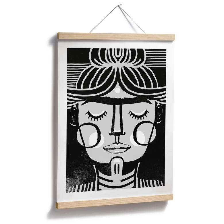 Poster Träumende Frida Illustration - Treechild 