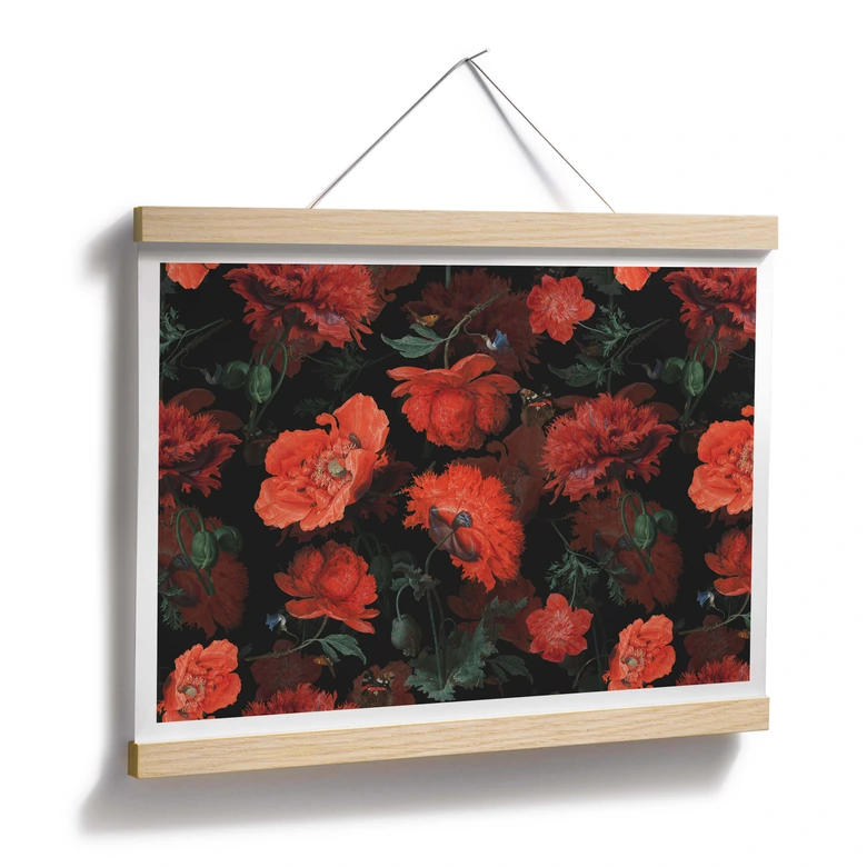 Poster UN Designs - Rote Blüten 