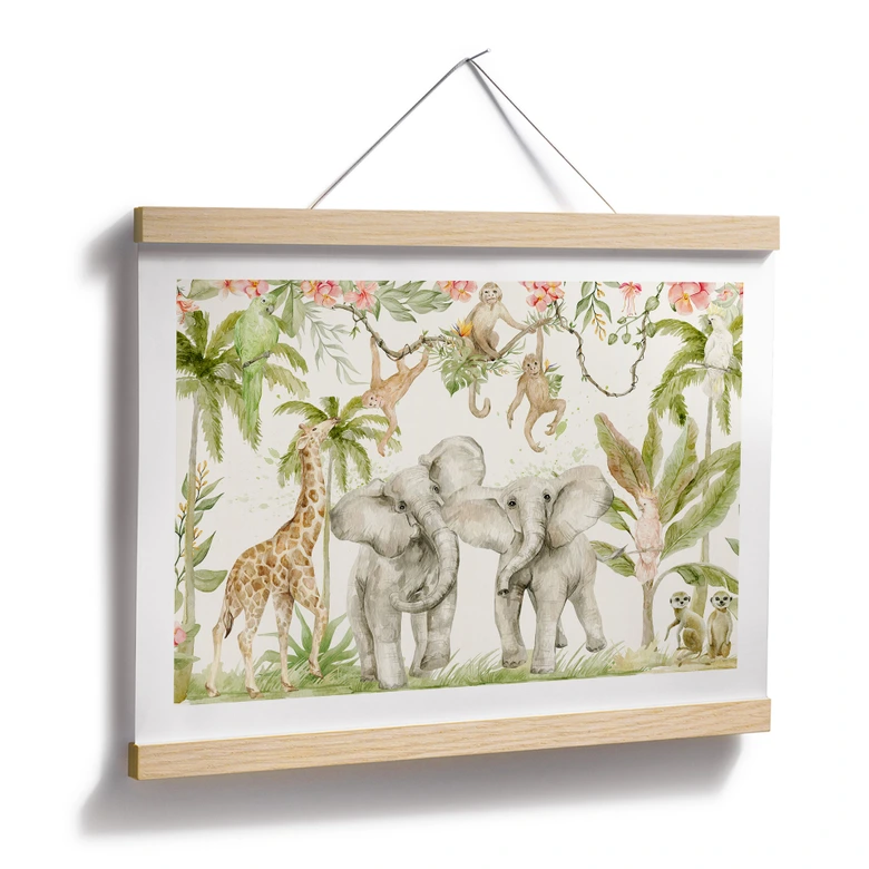 Plakat Dyr i den tropiske jungle - UN Designs 