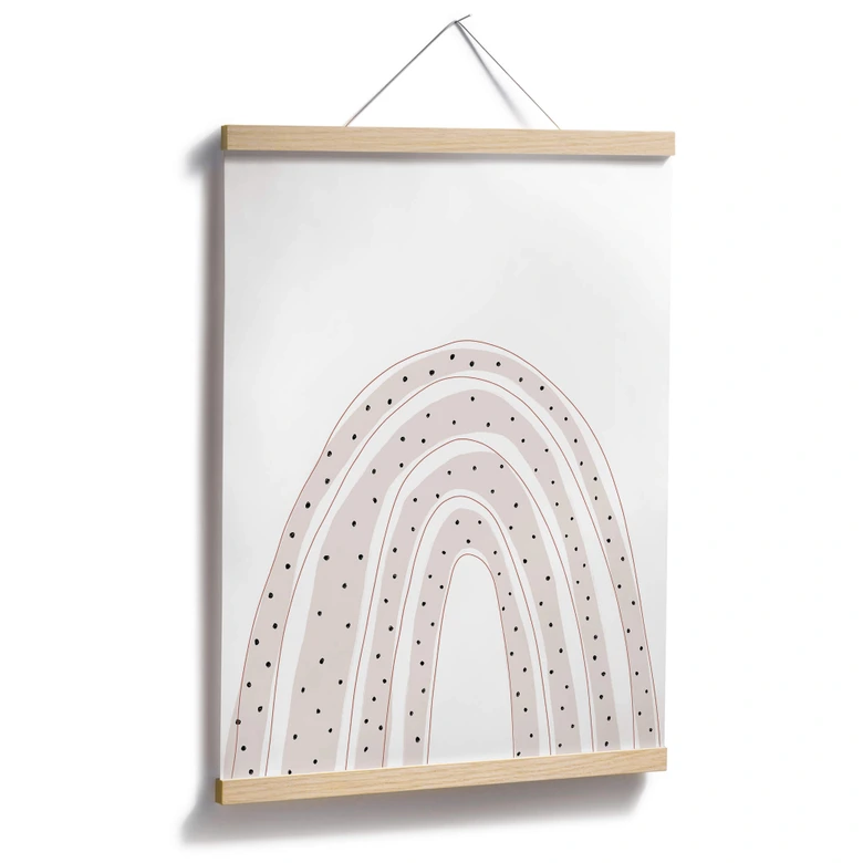 Kinderzimmer Poster uplusmestudio - Regenbogen mit Punkten 