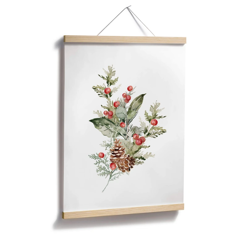 Poster Weihnachtsgesteck Aquarell 