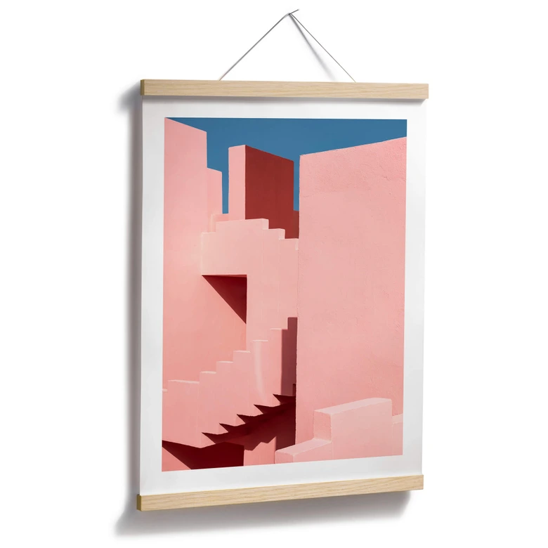 Poster Wride - La Muralla Roja - Rosa Architektur 