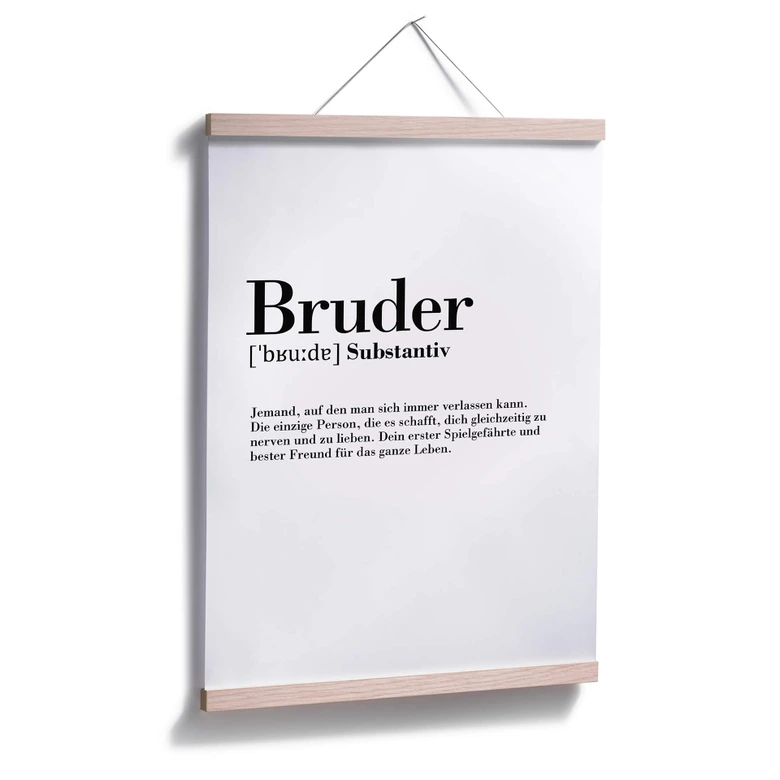 Poster Grammatik - Bruder 