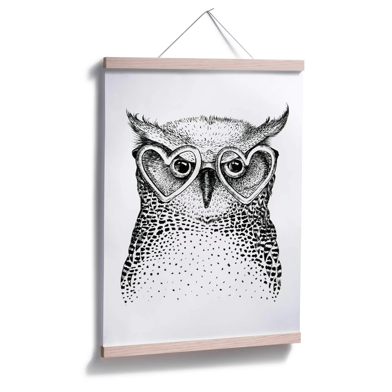 Poster Kvilis - Den lilla nördiga ugglan 