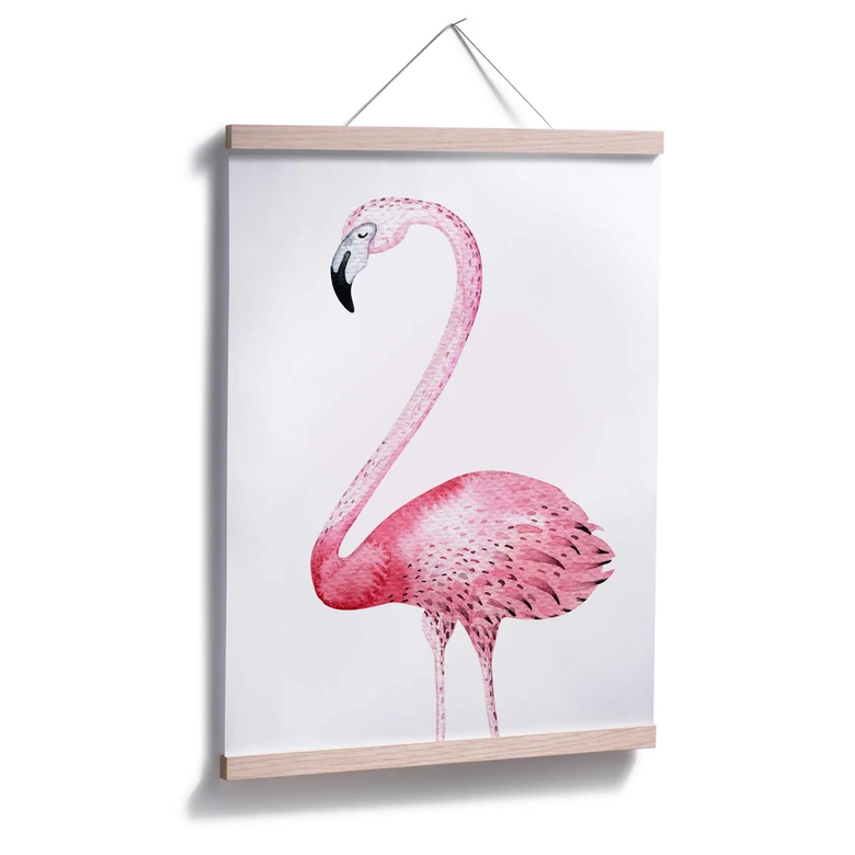 Poster Kvilis - Pink Flamingo 01 