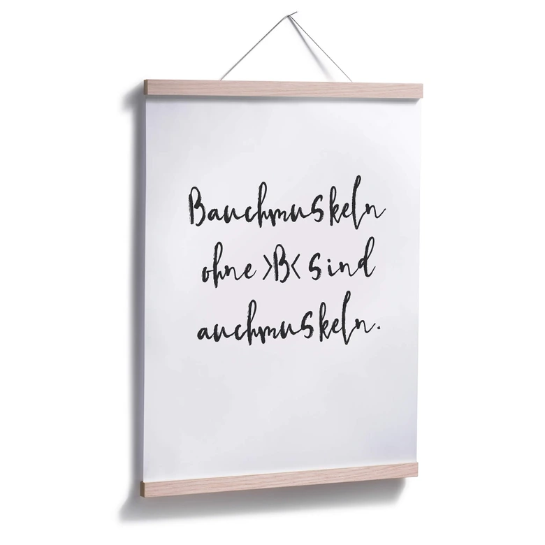 Poster - Bauchmuskeln ohne B 