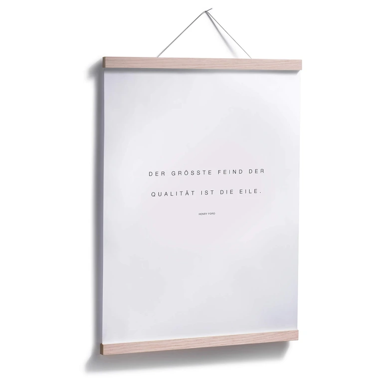Poster - Der größte Feind der Qualität ist die Eile 